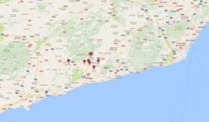 Mapa de les cases del Grup Cal Jafra